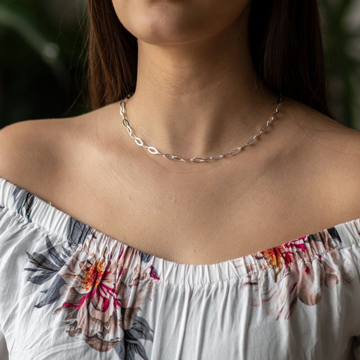 Materia Collier Damen Silber Collier Spitz günstig online kaufen