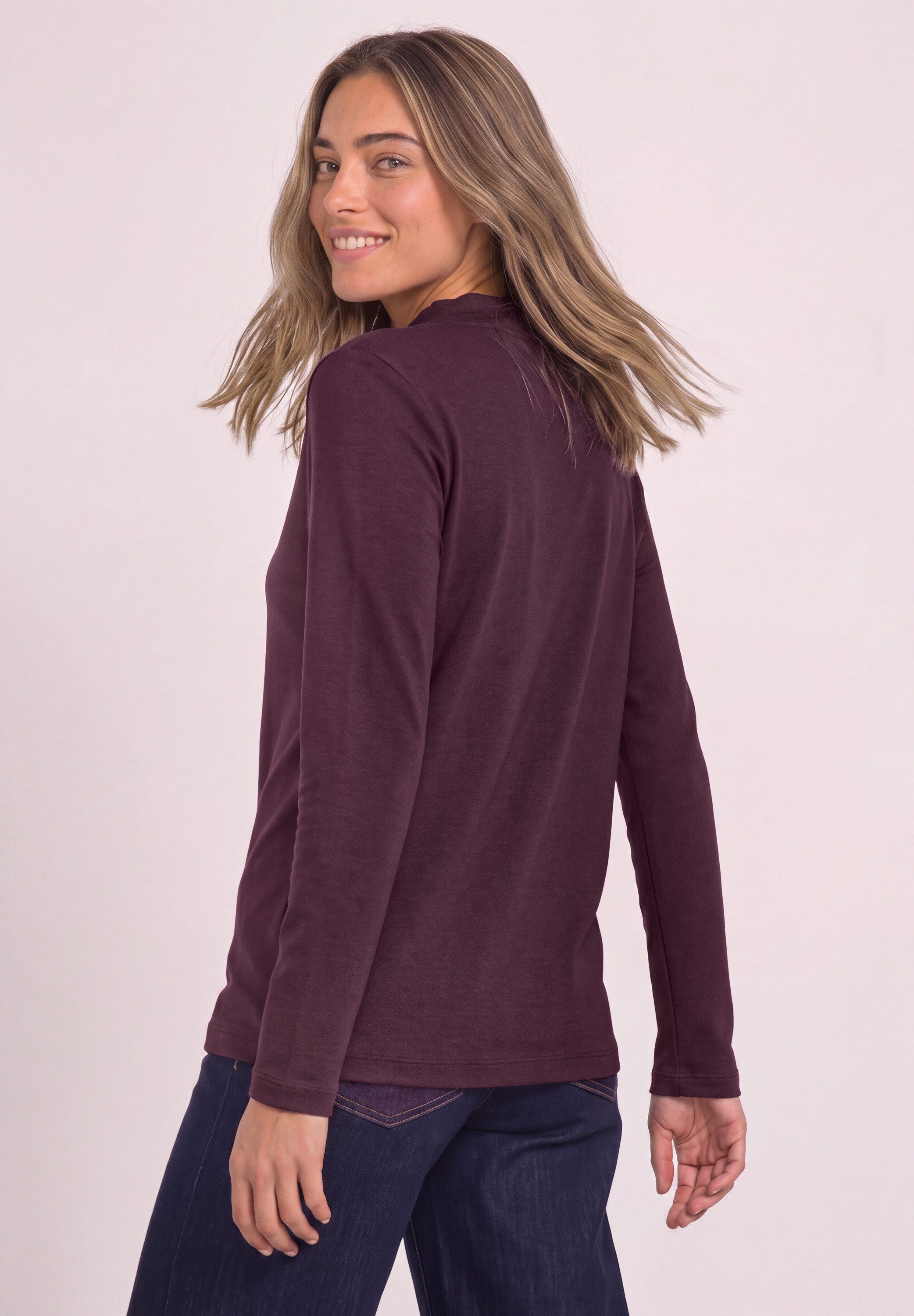 STREET ONE Langarmshirt mit Stehkragen – Bild 2 von 5