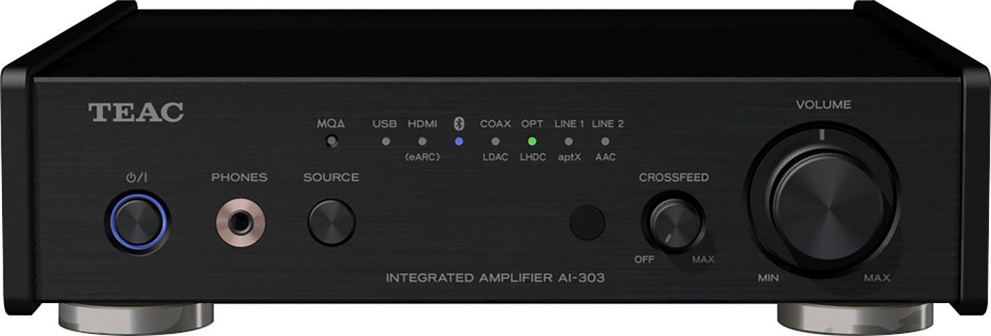 Audioverstärker DAC 100 (Anzahl schwarz USB TEAC 2, AI-303 W) Kanäle: