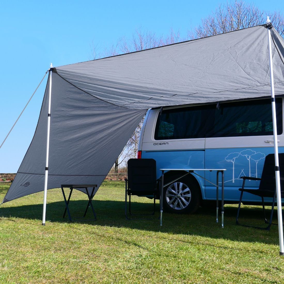 yourGEAR Tropea Bus Awning UV 50+ Tarp Sunshade for VW Campervan, Persons: 0