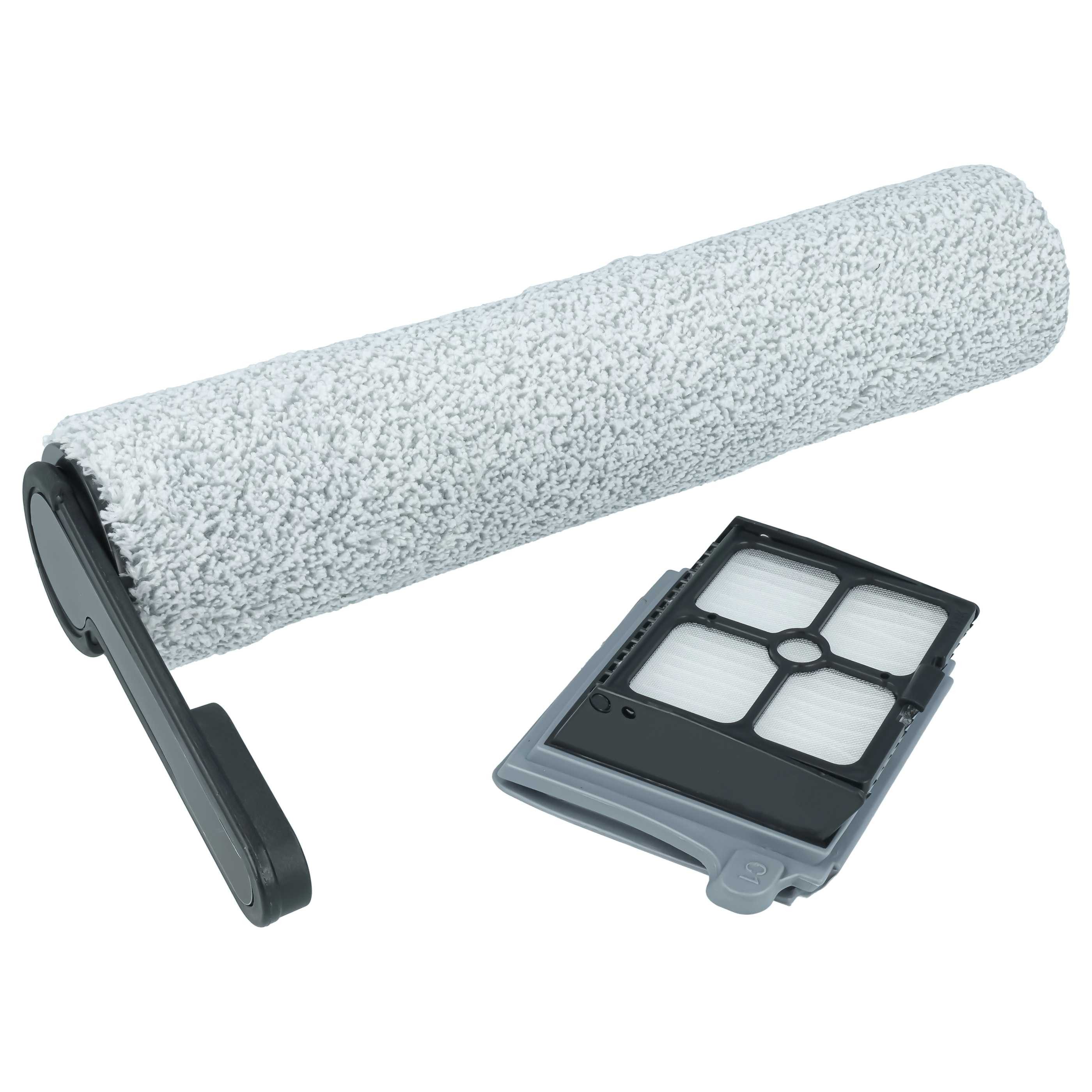 vhbw Saugroboter Zubehör-Set passend für Tineco Floor One S7 Pro, Floor One S6 Staubsauger, Zubehör für Tineco