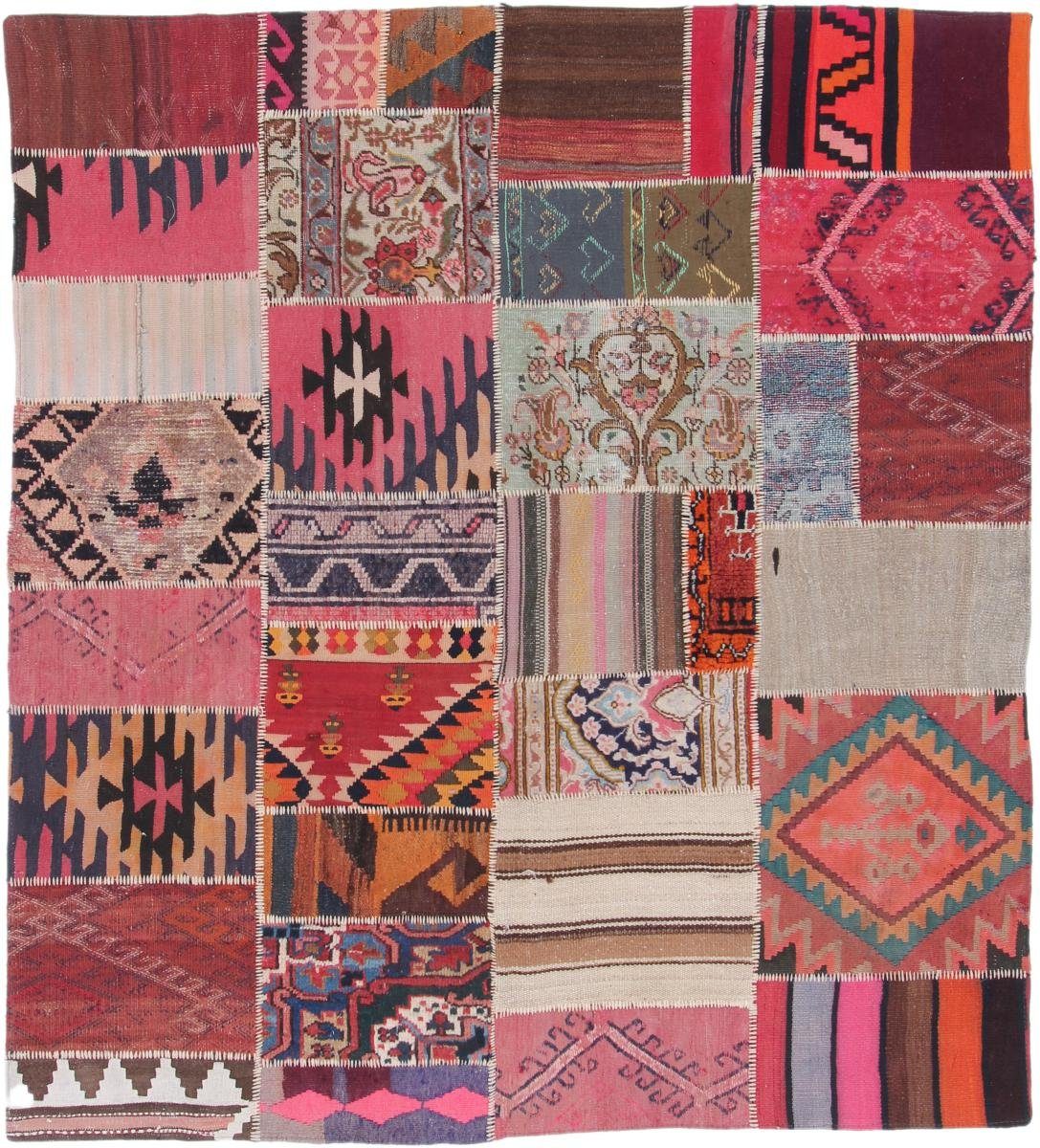 Höhe: 5 Trading, Orientteppich, Moderner rechteckig, mm Handgeknüpfter Patchwork Nain Orientteppich 182x199