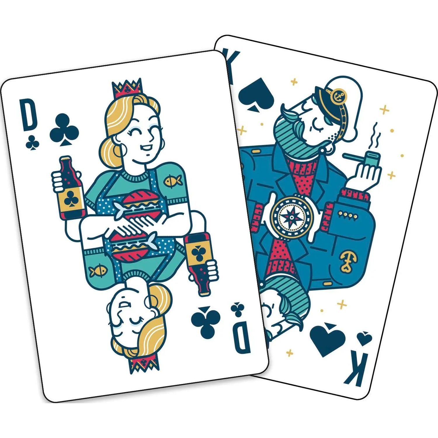 groh Verlag Spiel Ahoi! 55 Spielkarten mit Motiven von der Küste