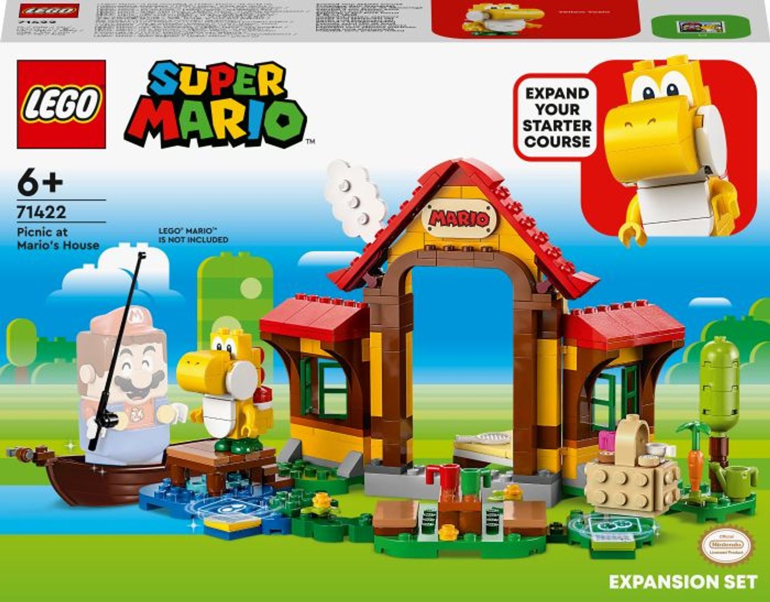LEGO® Super Mario™ Picknick bei Mario – Erweiterungsset Konstruktionsspielsteine, (Picknick bei Mario – Erweiterungsset, Klemmbausteine), Made in Europe