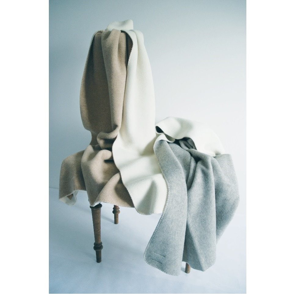 Wolldecke Kuscheldecke Ökolana 100% Schurwolle vom Merinoschaf, Naturbelass günstig online kaufen