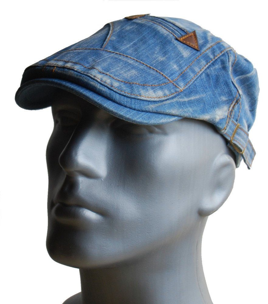 Cool4 Flat Cap Schiebermütze DENIM Jeans günstig online kaufen