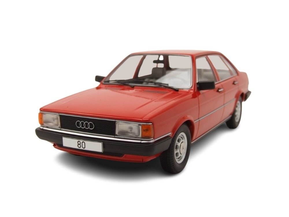 MCG Modellauto Audi 80 B2 1978 rot, Maßstab 1:18