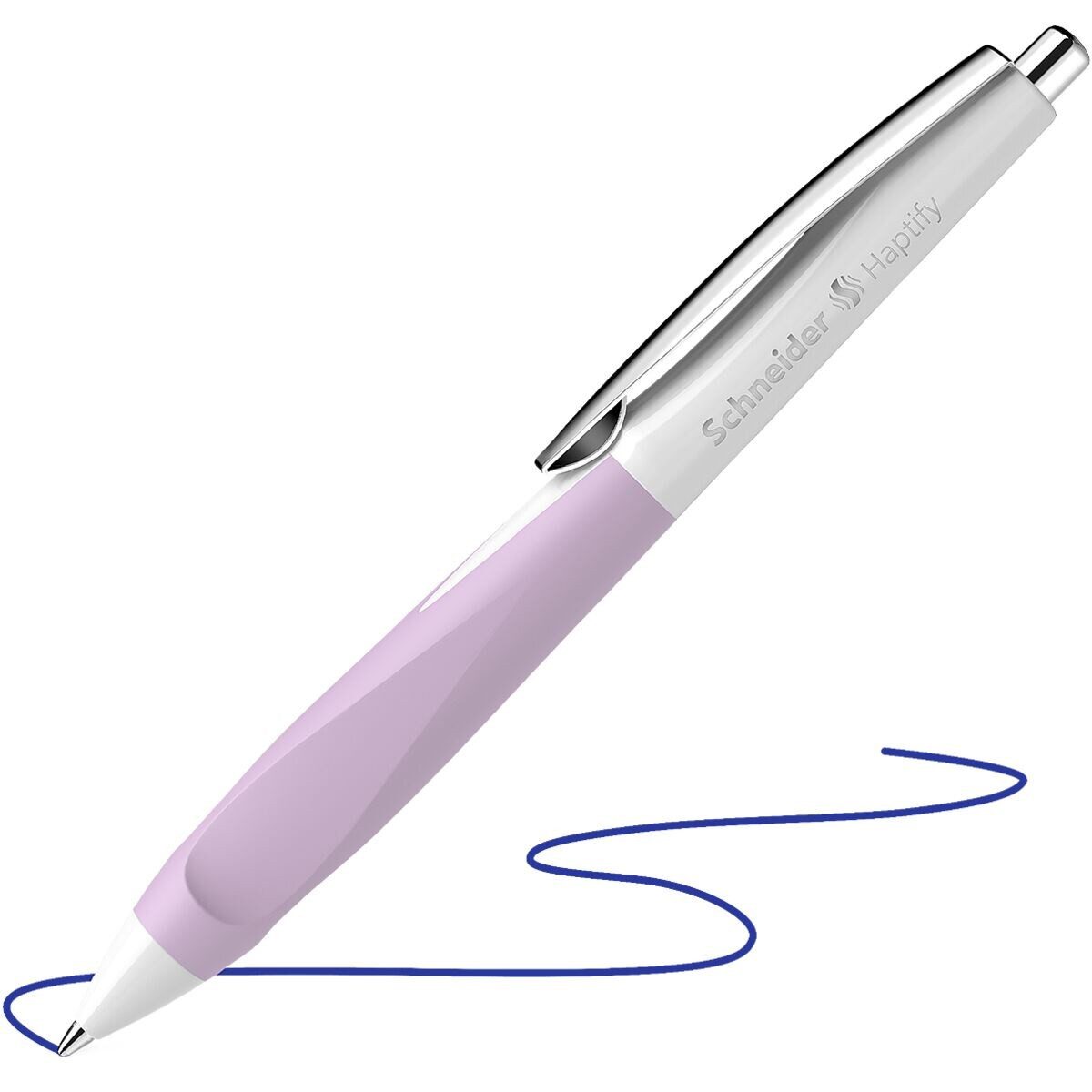 Schneider Kugelschreiber Haptify 1353, Strichstärke: 0,5 mm, mit Edelstahlspitze