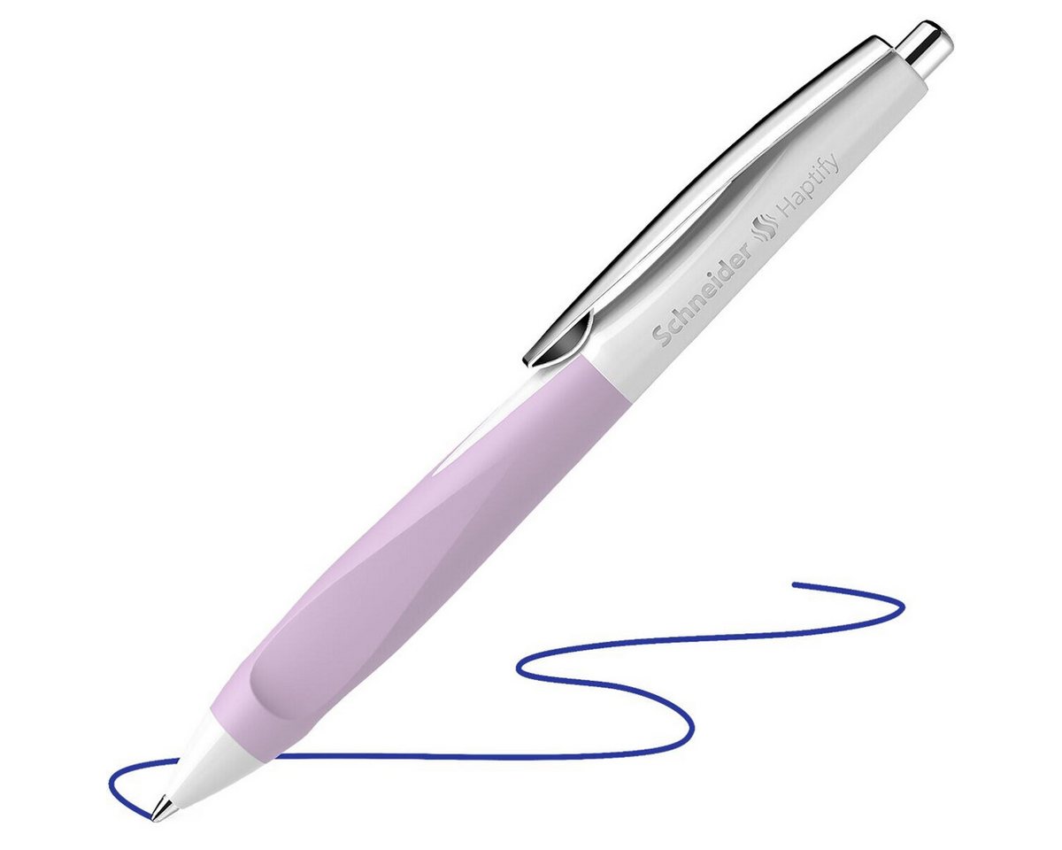Schneider Kugelschreiber Haptify 1353, Strichstärke: 0,5 mm, mit Edelstahlspitze