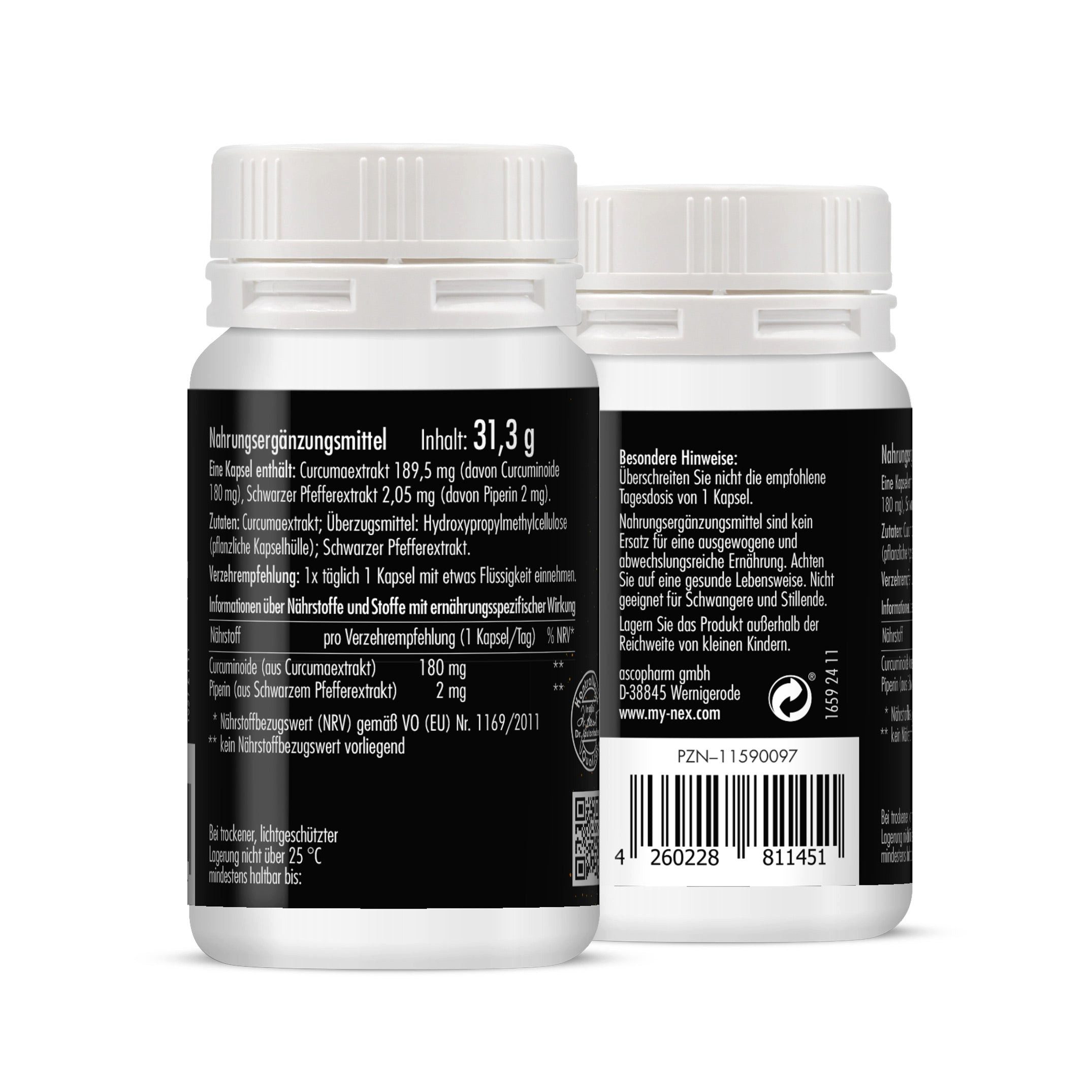 Ascopharm NEX Curcuma Pro Kapseln 1, 1 er