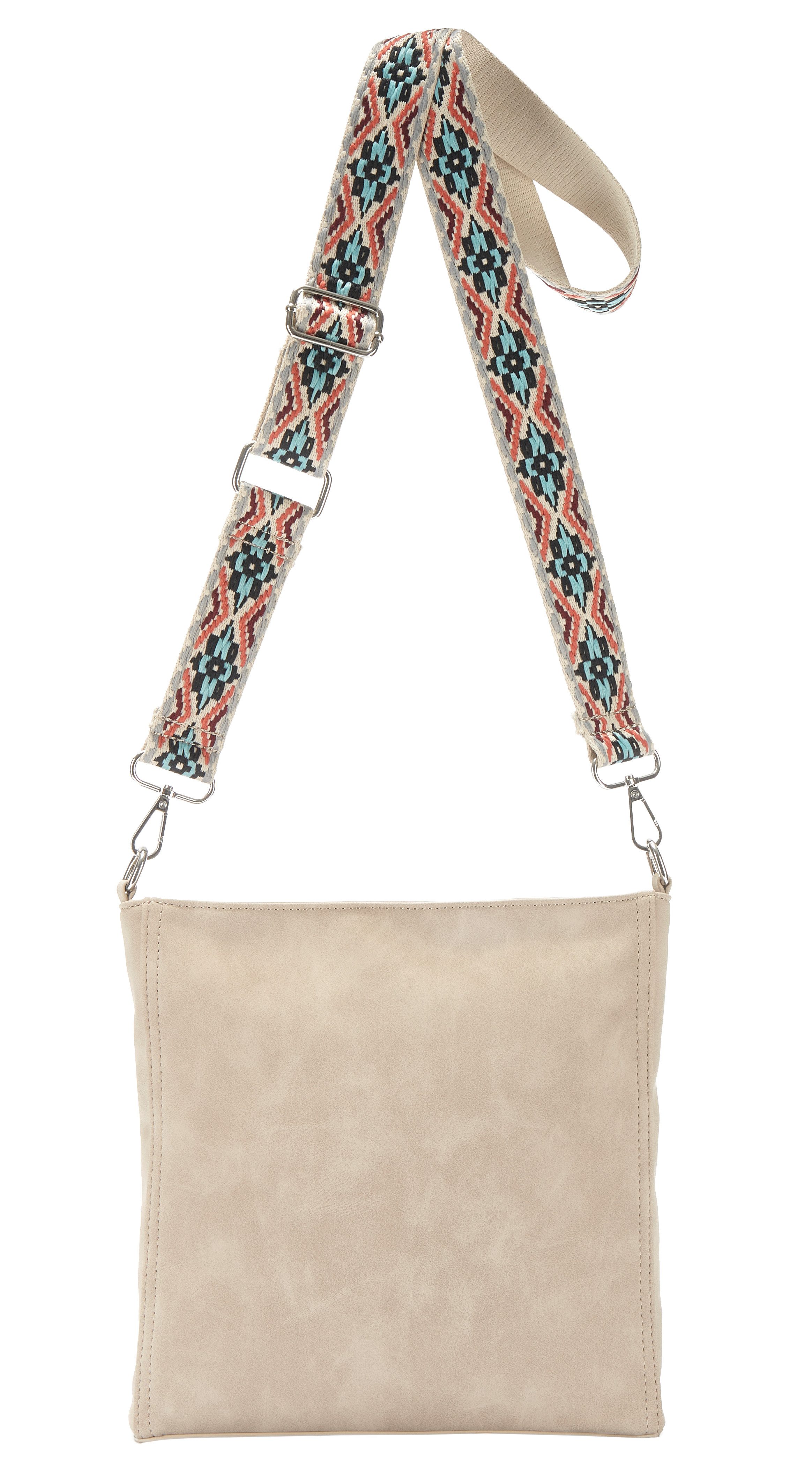 Vivance Umhängetasche Schultertasche, Crossbody Bag, Minibag, Damentasche, Handtasche Damen zum Umhängen mit austauschbarem Schulterriemen VEGAN