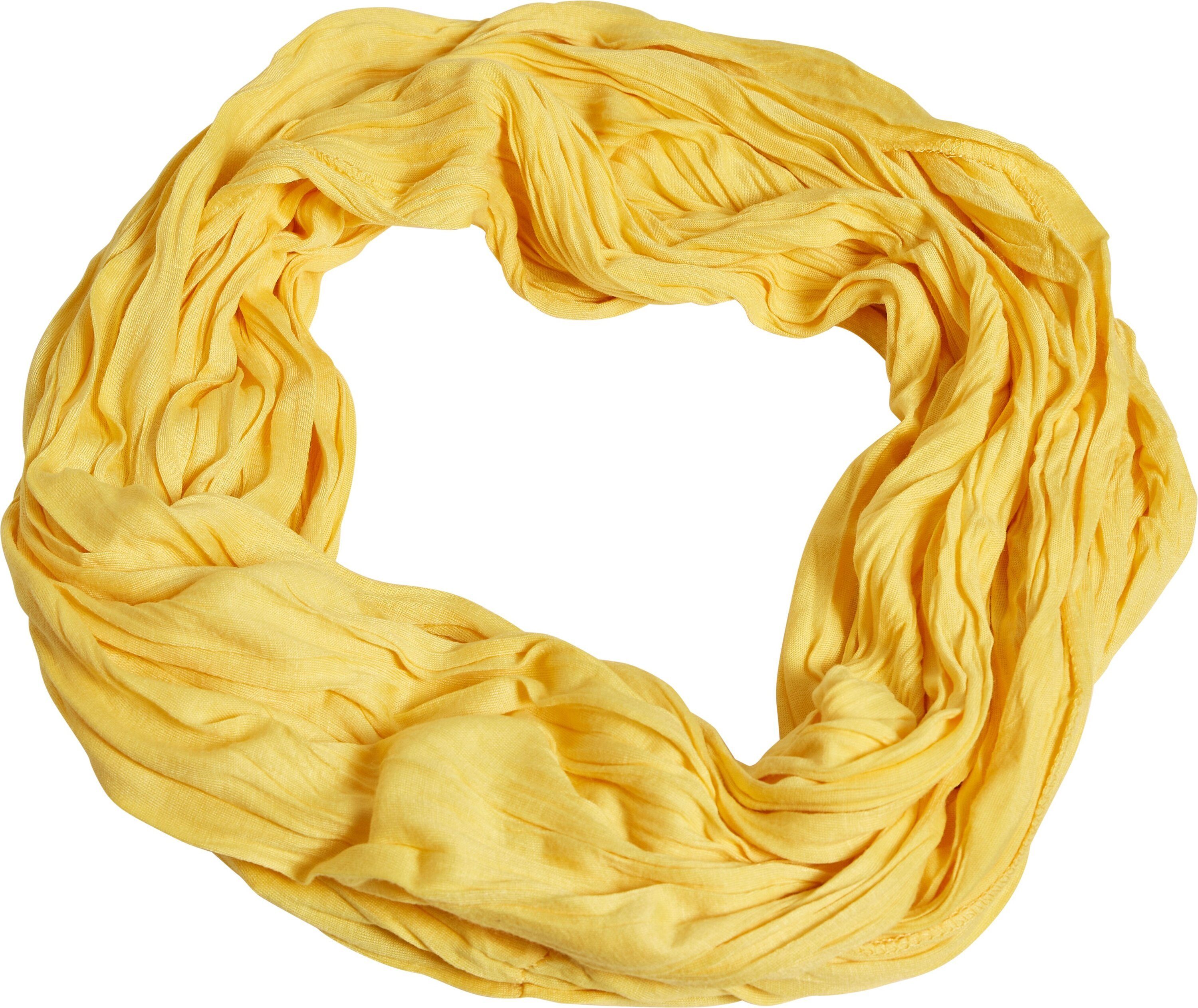 MSTRDS Loop Accessoires Wrinkle Loop Scarf, (1-St) yellow