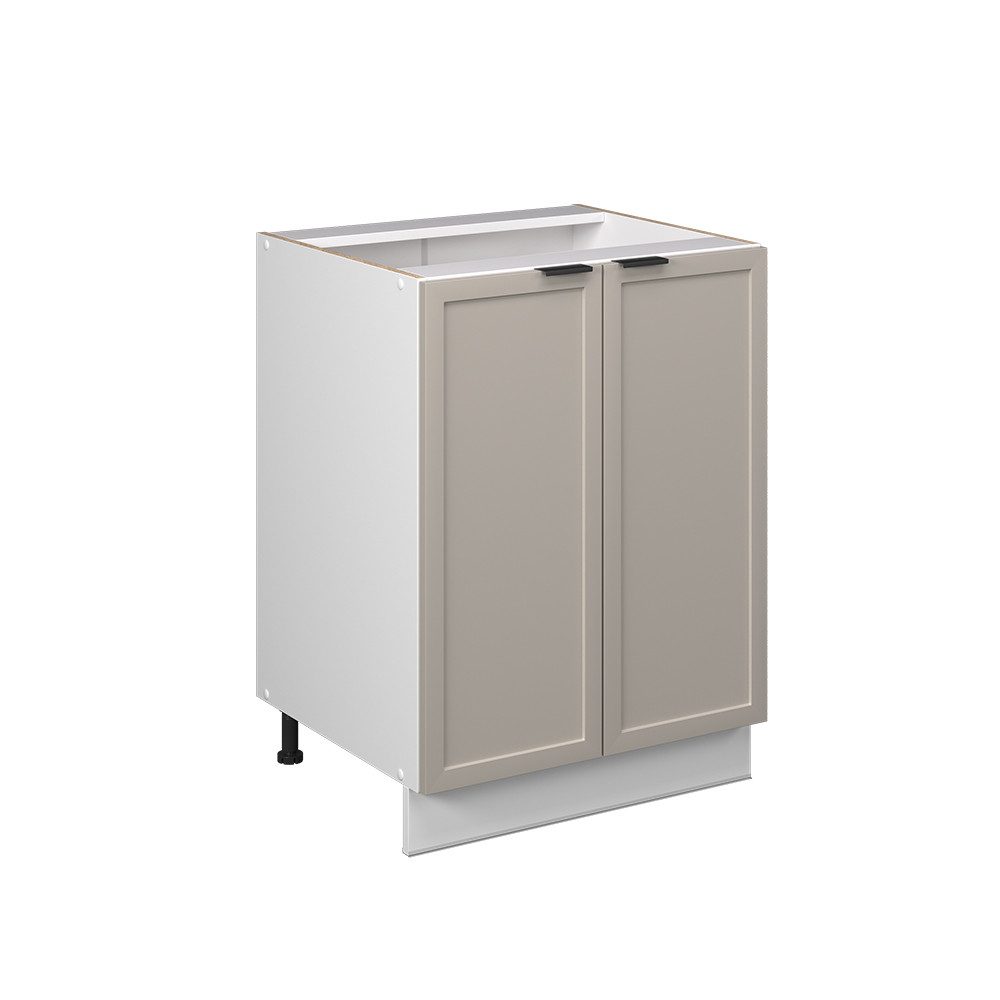 Vicco Unterschrank Fame-Line, GrauBeige/Weiß, 60 cm ohne Arbeitsplatte (1-St)