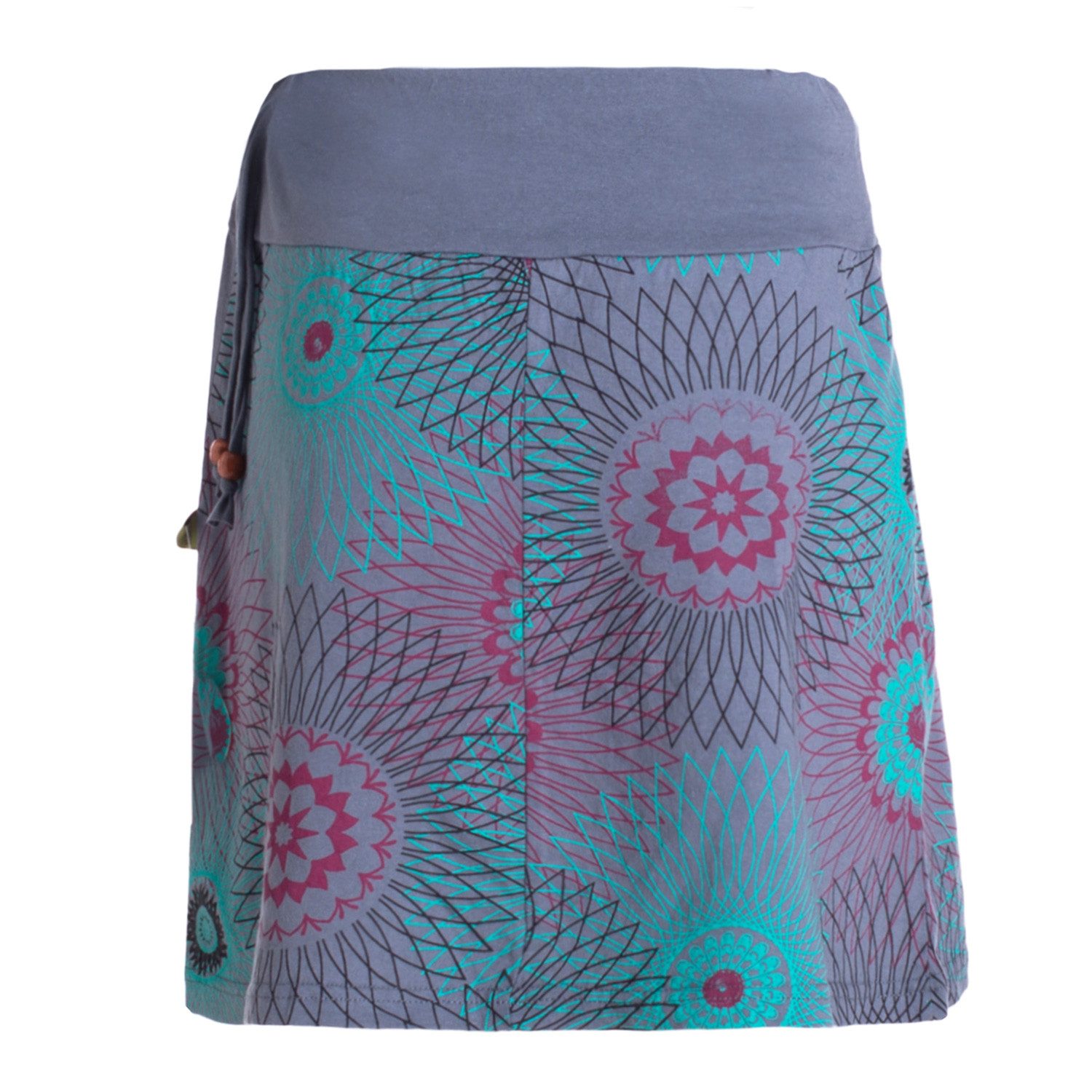 Vishes Minirock Damen Baumwolle Mandala-Muster breiter günstig online kaufen