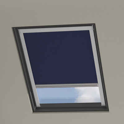 Dachfensterrollo C02 Velux Passend, Verdunkelnd, Dunkelblau, Cocoon Home, verschraubt