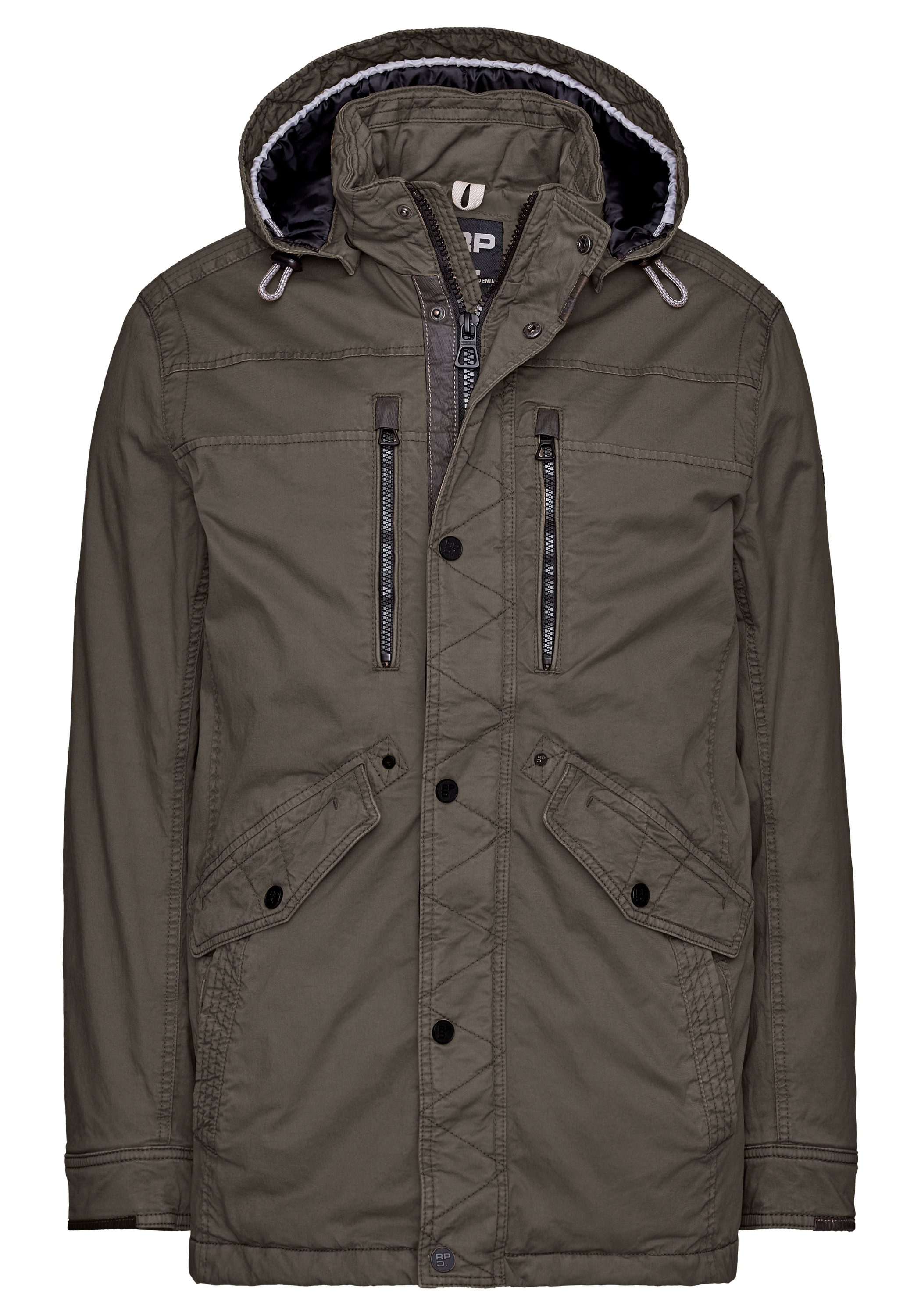 Redpoint Parka KORWIN Baumwoll-Parka mit abnehmbarer Kapuze und Stretch günstig online kaufen