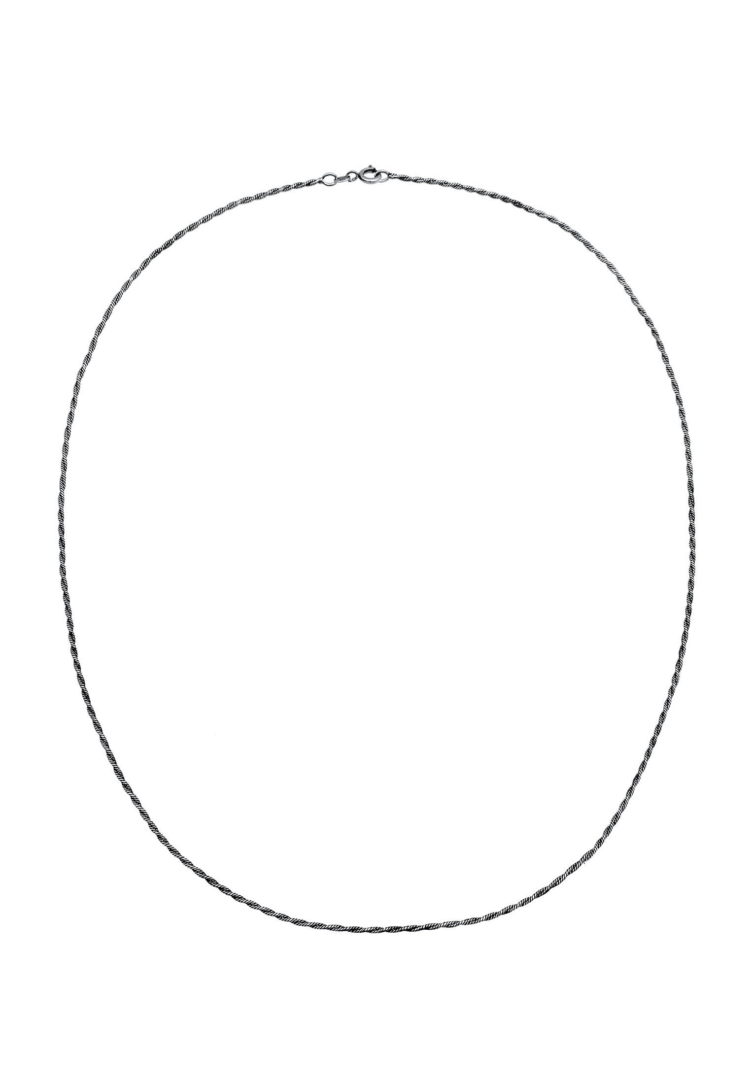 Kuzzoi Silberkette Herren Kordelkette Gedreht Twisted 925 Silber