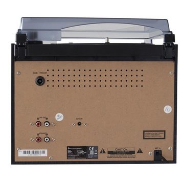 Soundmaster MCD5550SW Plattenspieler Stereoanlage DAB+ Kassette CD USB Bluetooth Multifunktionsspieler (Riemenantrieb, DAB+, UKW-RDS, Bluetooth, Encoding-Funktion)