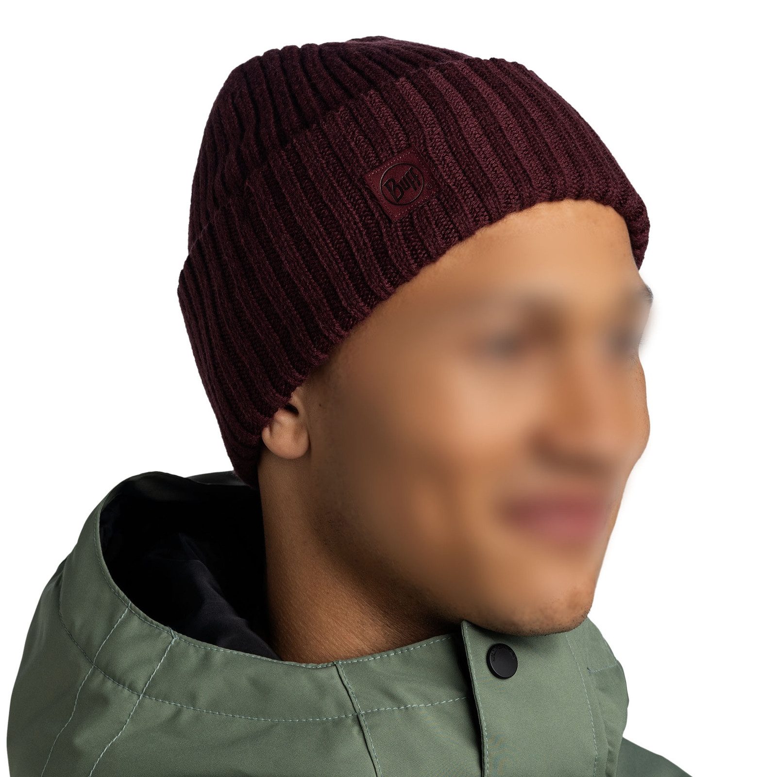 Buff Strickmütze Knitted Beanie Erviny mit breitem Umschlag