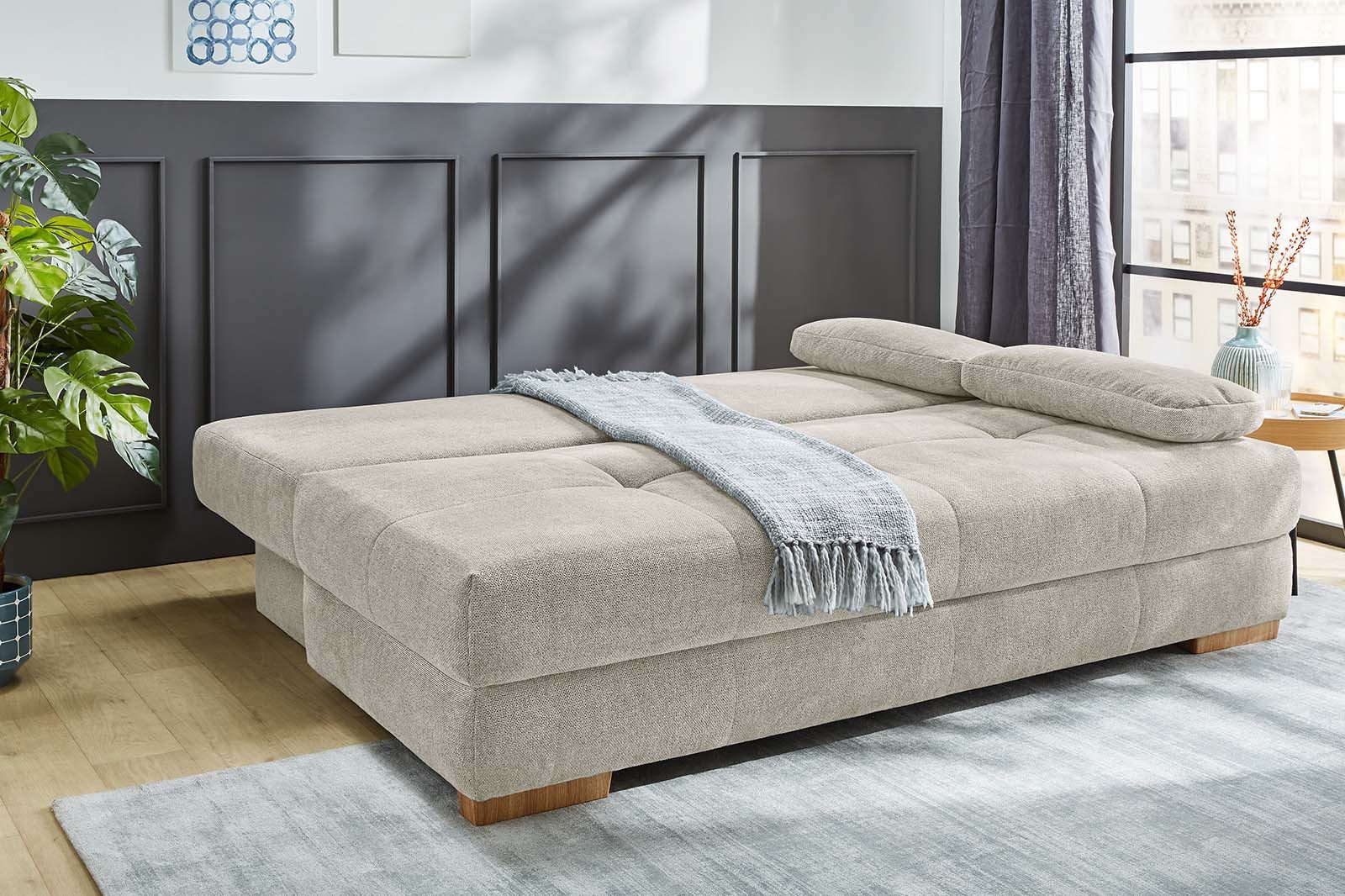 Jockenhöfer Gruppe Schlafsofa Calli, B: 205 cm, Liegefl. 160x200 cm, Dauerschläfer, mit Bettfunktion & Bettkasten, Tonnentaschenfederkern