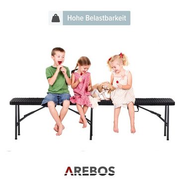 Arebos Bierzeltgarnitur 2x Bierbank I Faltbank I Klappbar