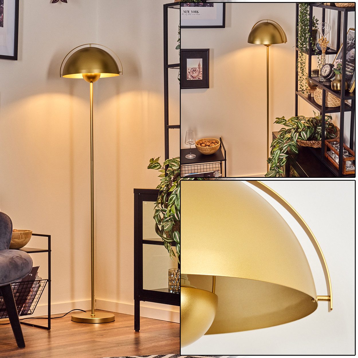 hofstein Stehlampe Stehlampe aus Metall in günstig online kaufen