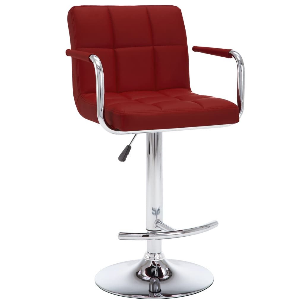 vidaXL Barhocker Barhocker 2 Stk. Weinrot Kunstleder (2 St) günstig online kaufen