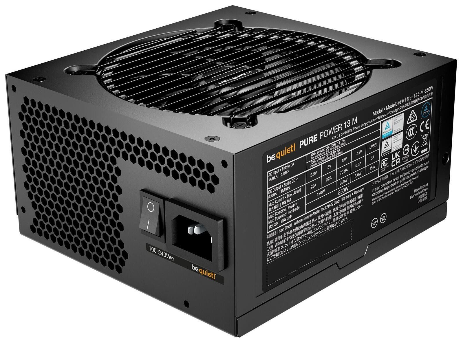 be quiet! be quiet Pure Power 13 M 850W PC-Netzteil – Bild 2 von 4