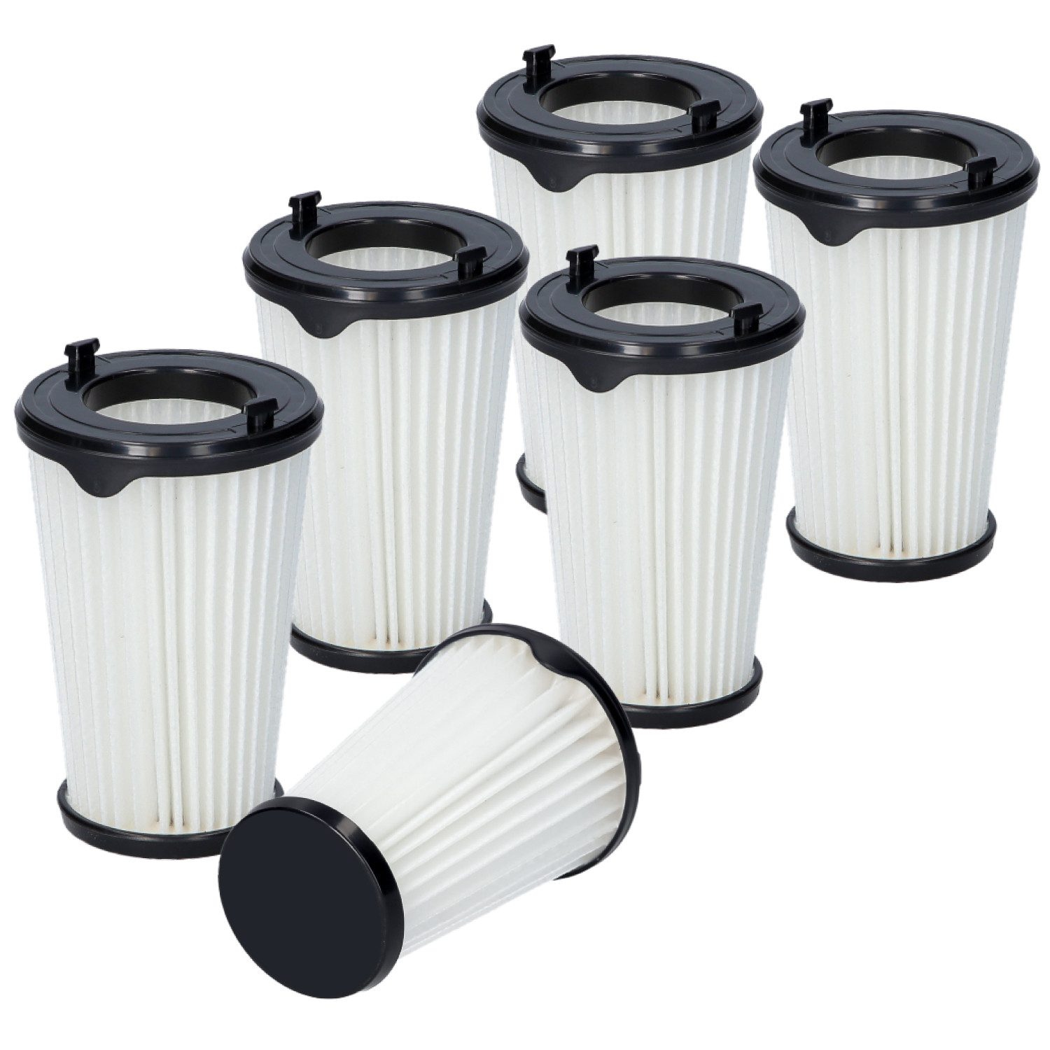 McFilter HEPA-Filter Filter 6x geeignet für AEG CX7-2 QX8 ERGORAPIDO, AEG Electrolux, Juno Zanker Zanussi 9001683755, passgenau, wie AEF150