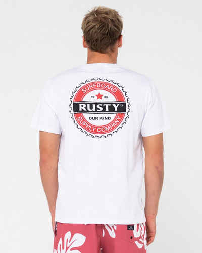 Rusty T-Shirt BOTTLE CAP SHORT SLEEVE TEE