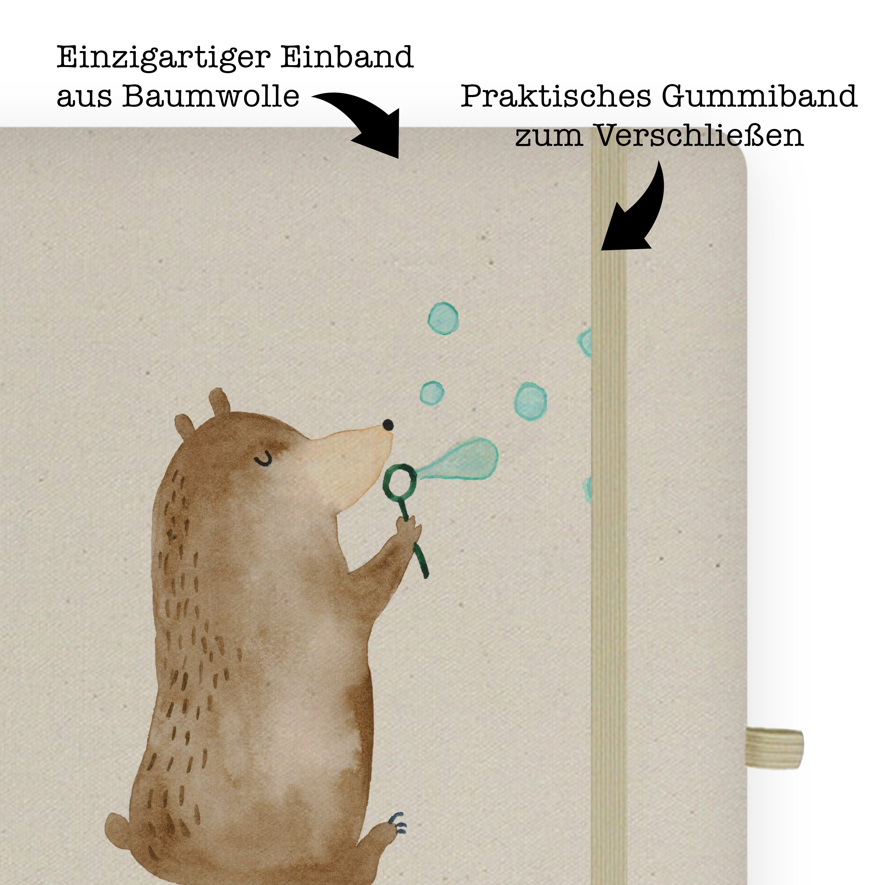 Seifenblasen & Bär - Transparent Panda Seifenblasen Mr. Mr. Mrs. & Geschenk, Se Mrs. Lustig - Bär Notizbuch Panda