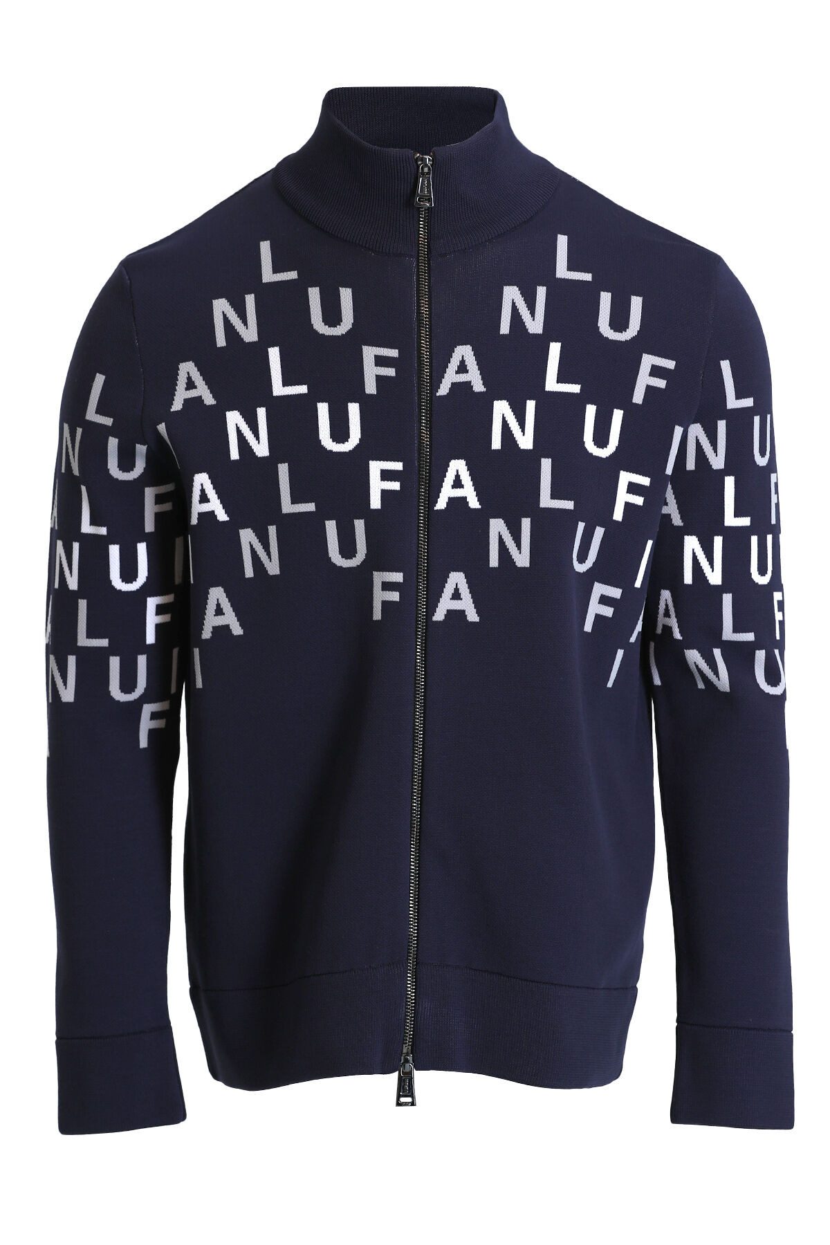 Lufian Strickjacke Writer mit Buchstaben-Print günstig online kaufen