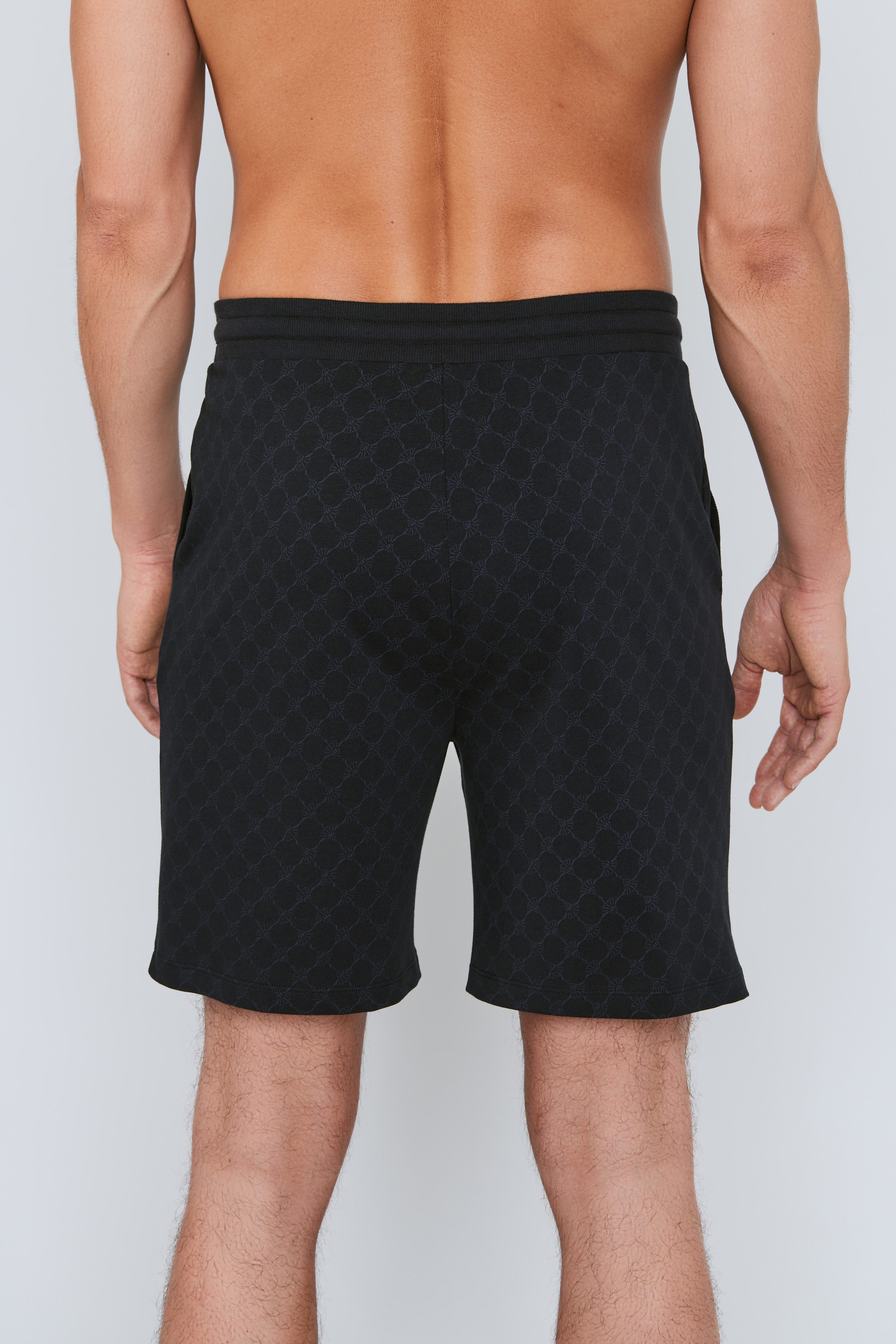 JOOP! Shorts Leisure mit Cornflower-Alloverprint, elastischer Bund