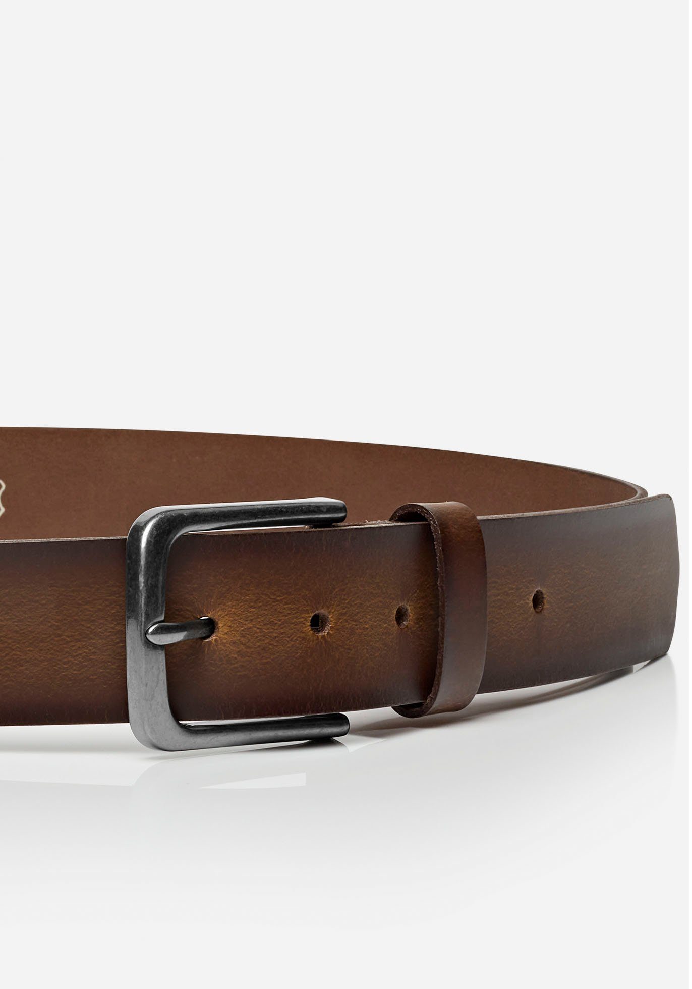 MONTI Ledergürtel NASHVILLE 4,0 cm breit, Jeans-Casual, kürzbar, bis Gr. 150 cm