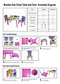 HTI-Line Kindersitzgruppe »Kindertischgruppe Einhorn«, (Tisch und 2 Stühle, 3-tlg), Kindertischgruppe, Bild 5