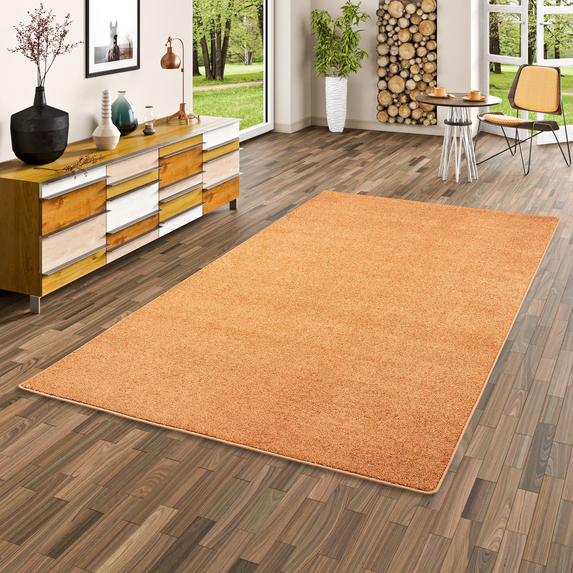 Snapstyle Veloursteppich Hochflor Velours Teppich Luna, günstig online kaufen