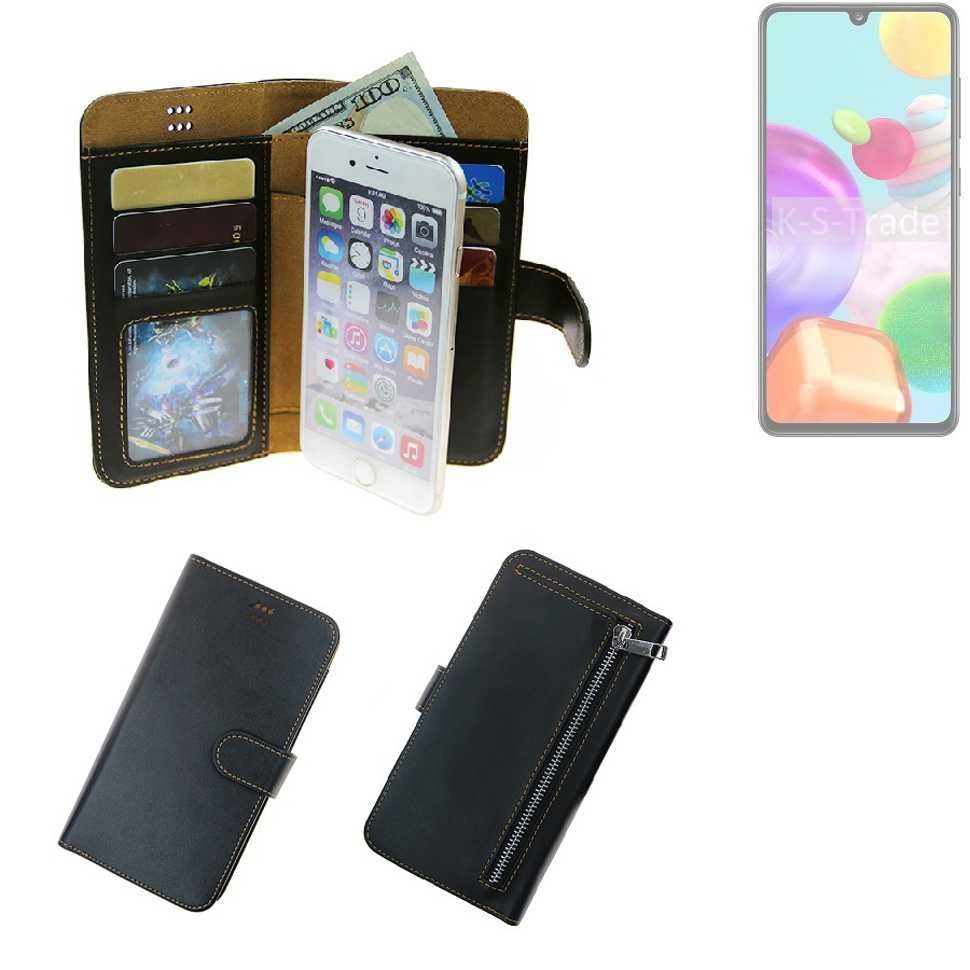 K-S-Trade Handyhülle für Samsung Galaxy A41, Schutz Hülle Klapphülle Case Phone cover Slim Handytasche Handy