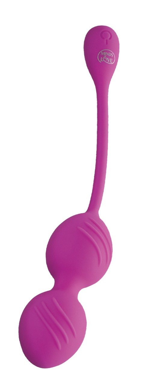 MINDS of LOVE Beckenbodentrainer Beckenboden Trainer TrainBalls Vibro Duo Pink Beckenbodenkugel, Packung, 1-tlg., 1, Kräftigung der Becken- und Unterleibsmuskulatur