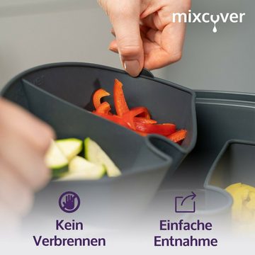 Mixcover Küchenmaschinen-Adapter mixcover Garraumteiler (VIERTEL) für Thermomix Varoma Dampfgarraum