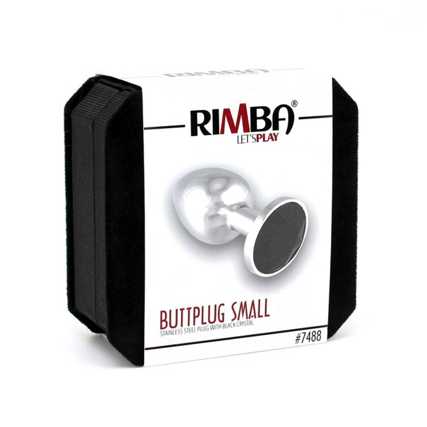 Rimba Toys Analplug Rimba S cm silber schwarz 3,0 Buttplug
