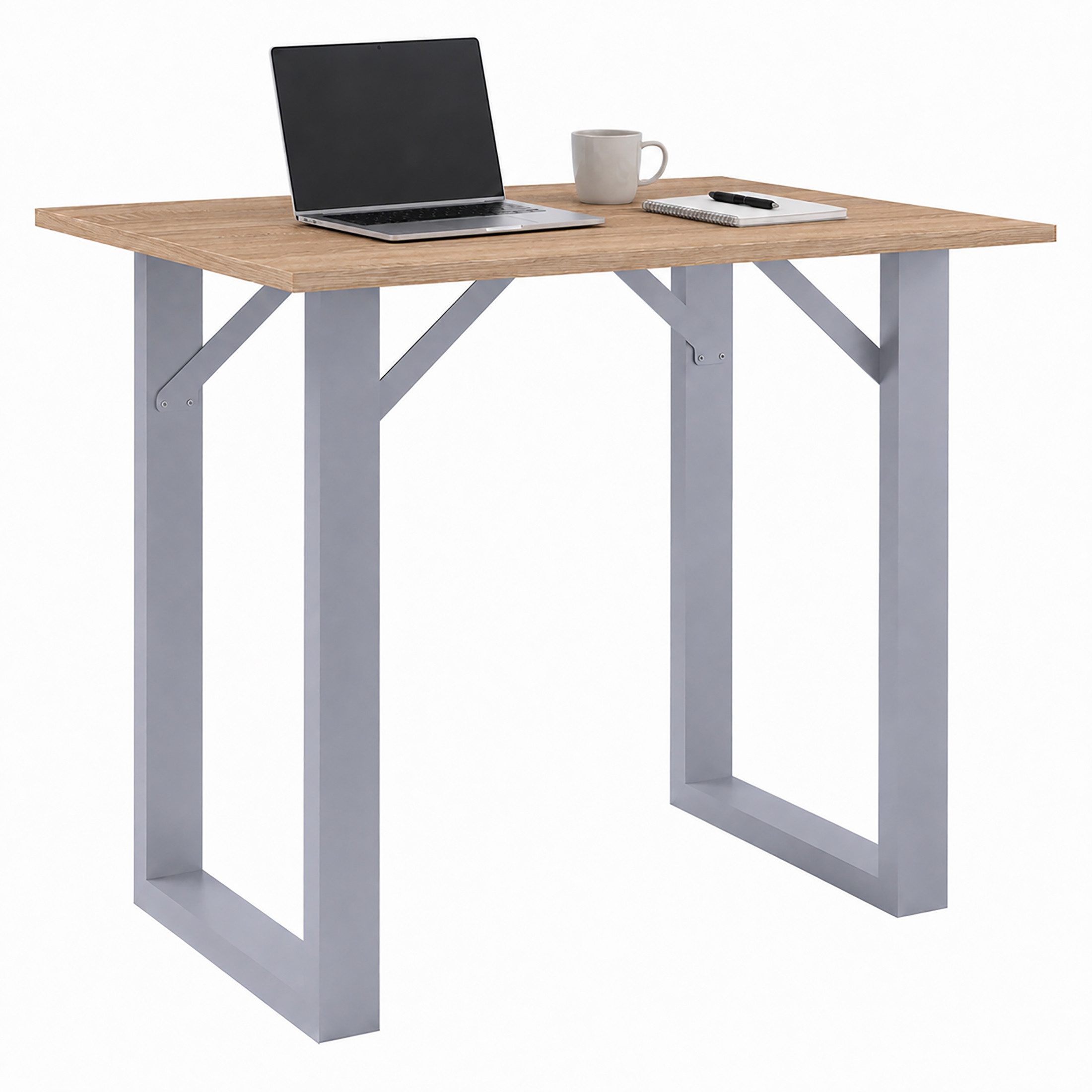 VCM Bartisch Stehtisch Xona rechteckig H. 102 x B. 138 x T. 80, Kompatker Tresen, Hochtisch für kleine Küche, Esszimmer und Barbereich