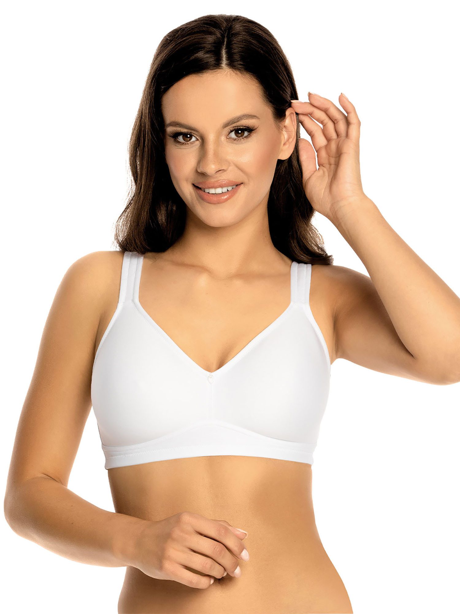 Viania Set: Minimizer-BH 2er Pack Minimizer Soft-BH Basic (Packung, 2-tlg) Minimizer-Effekt, Cups Textil ohne Nähte, breite Komfortträger