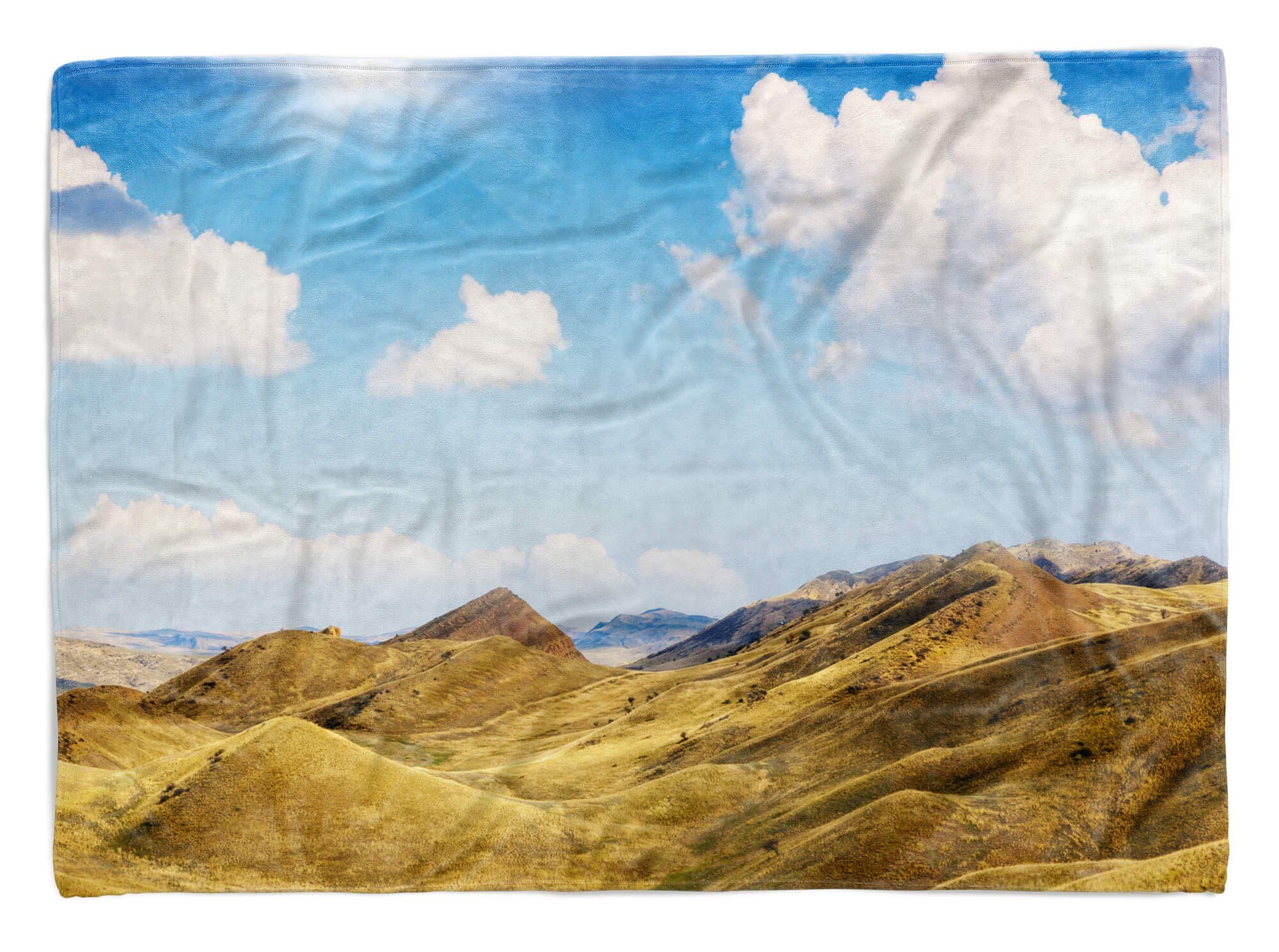 Handtuch Fotomotiv Handtücher Schön, (1-St), Baumwolle-Polyester-Mix Art Strandhandtuch Sinus Saunatuch Berge Anden Handtuch mit Kuscheldecke