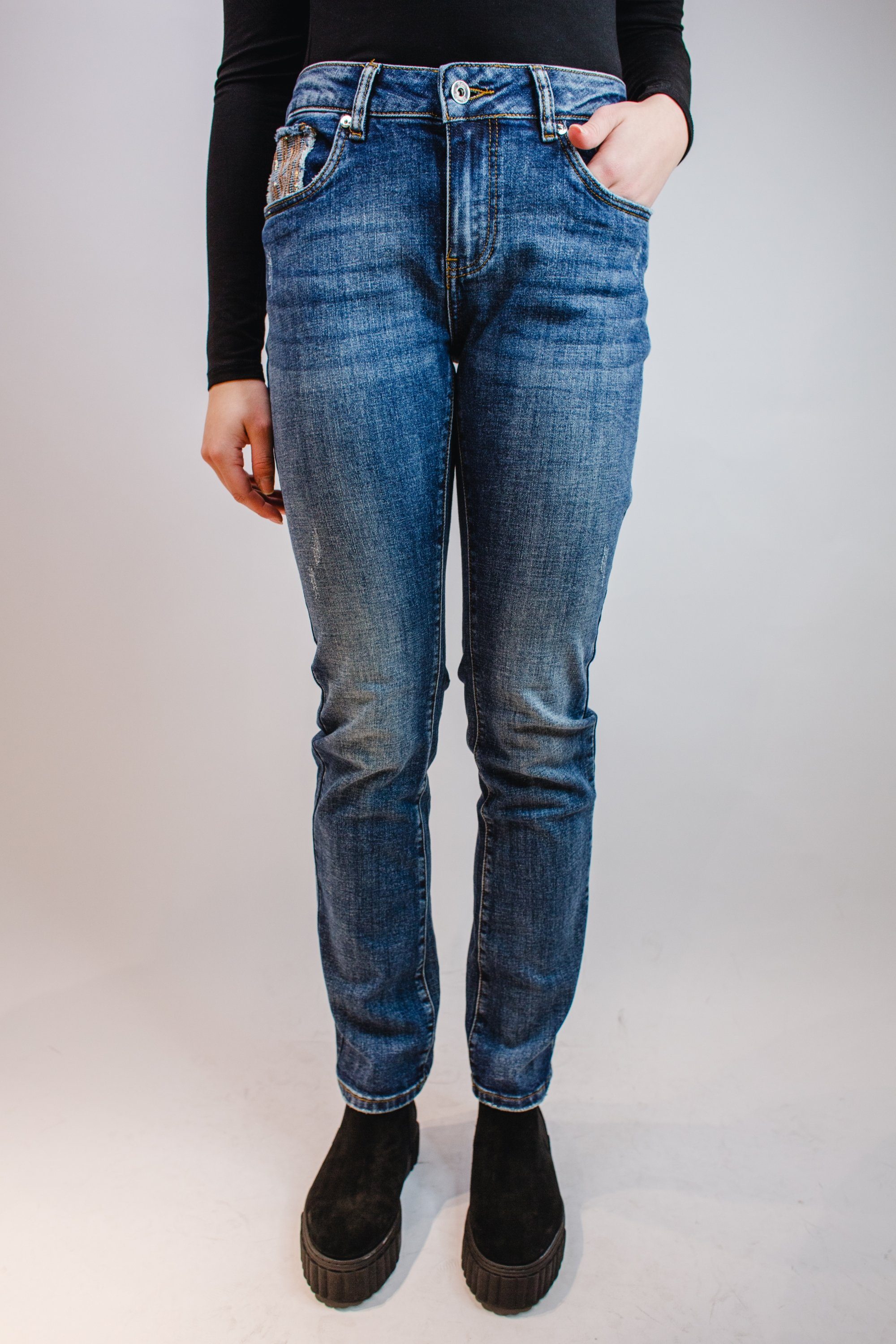 Blue Monkey 5-Pocket-Jeans Jeans Blue Monkey blau