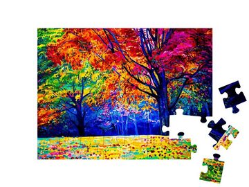 puzzleYOU Puzzle Baum, Ölgemälde auf Leinwand, 48 Puzzleteile, puzzleYOU-Kollektionen Kunst & Fantasy