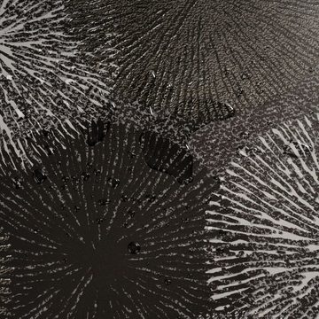 laro Tischdecke Wachstuch-Tischdecken Abwaschbar Feuerwerk Schwarz Grau rechteckig