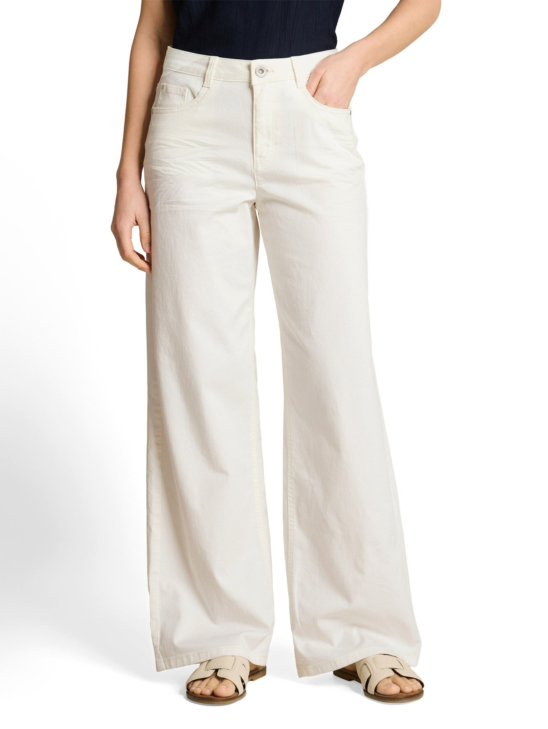 TOM TAILOR Weite Jeans LUNA (1-tlg) Plain/ohne Details