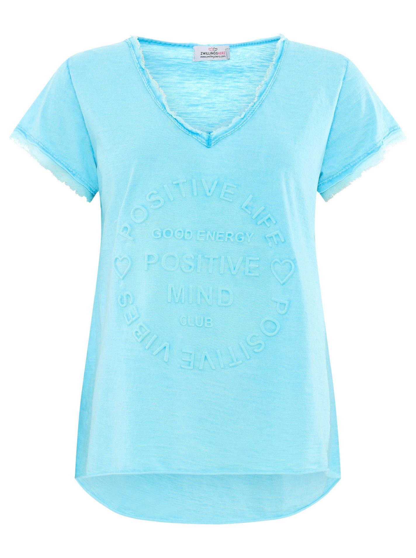 Zwillingsherz T-Shirt Damen T-Shirt Positive Mind günstig online kaufen