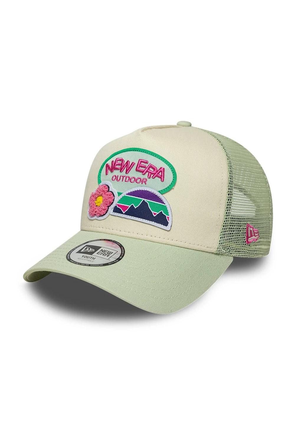 New Era Baseball Cap Outdoor 9Forty A-Frame Trucker Cap New Era Pastellgrün (1-St)
