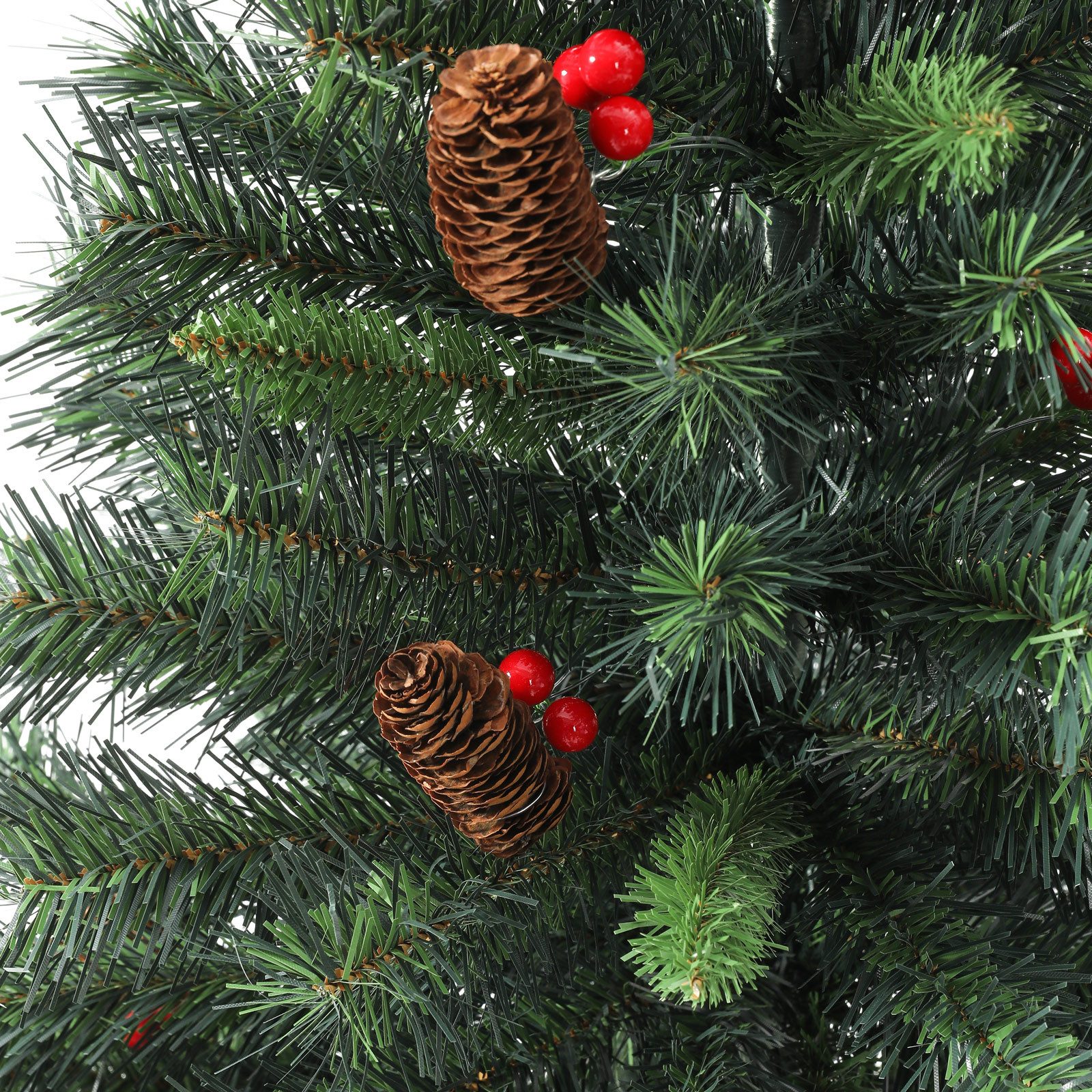 SVITA Künstlicher Weihnachtsbaum Weihnachtsbaum, Nordmanntanne, 371 biegsame Spitzen, Tannenbaum, Kunstbaum, Christmas, PVC, 150 cm – Bild 5 von 5